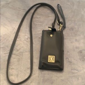 Liz Claiborne wallet with iPhone charger